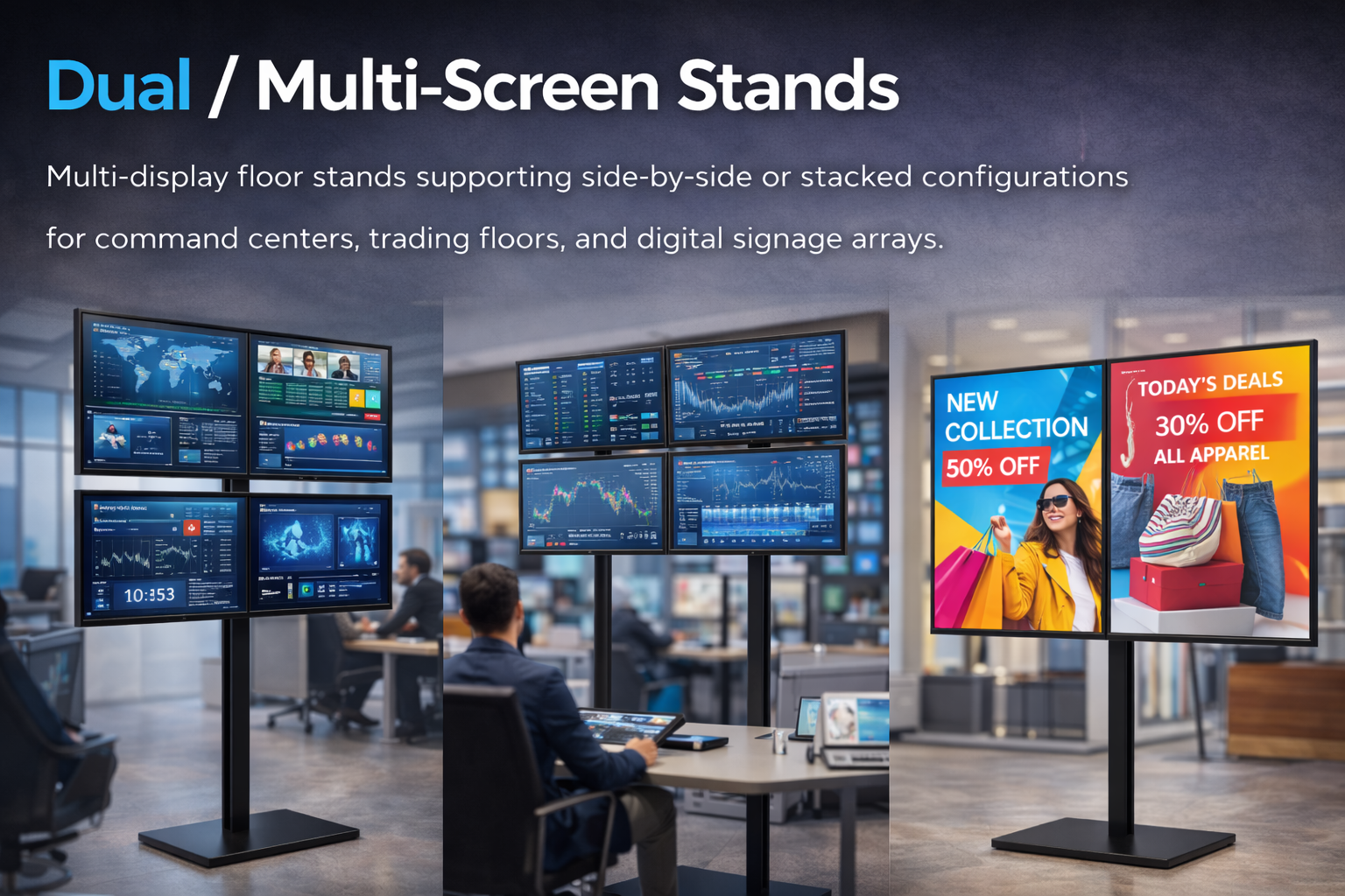 Multi-Screen Stands